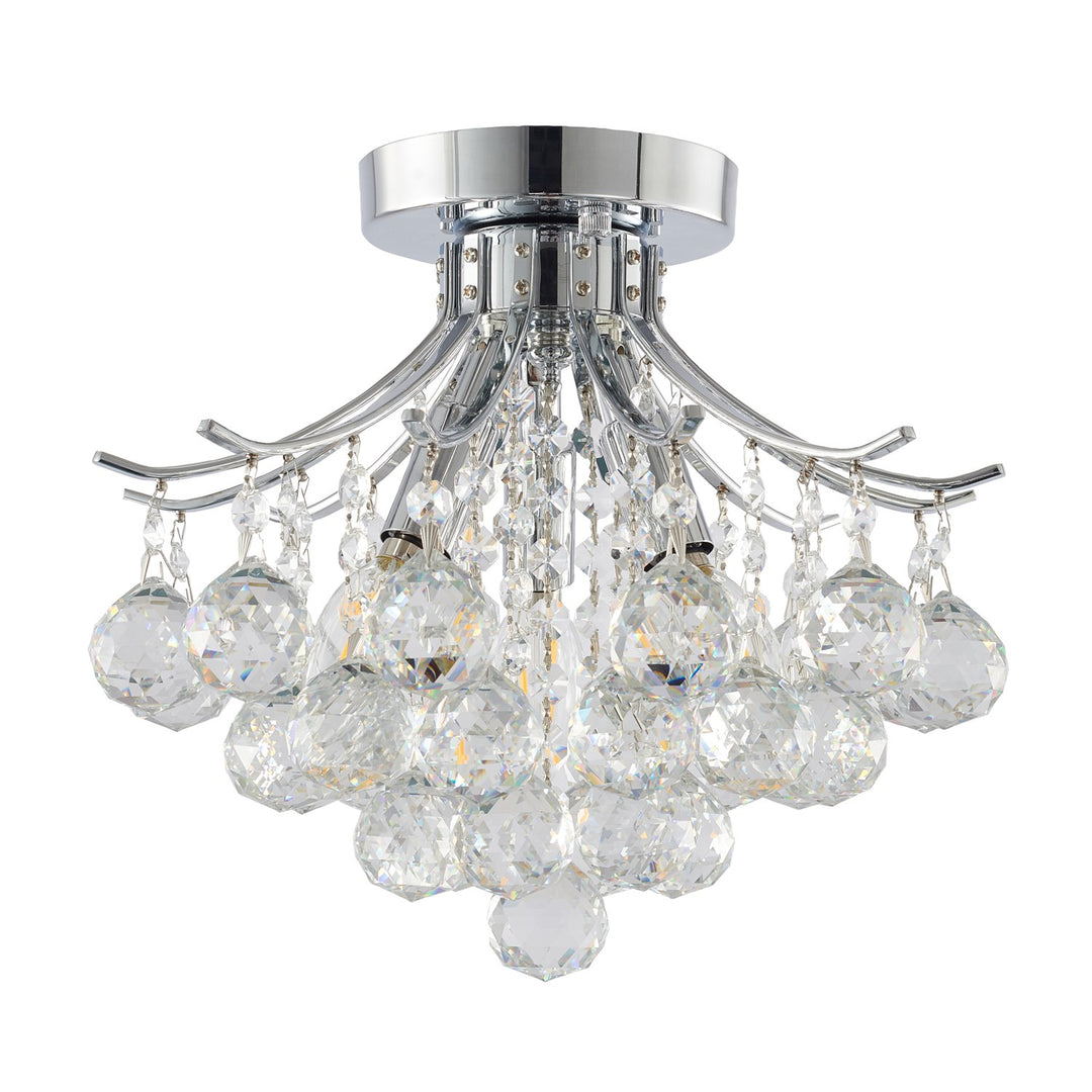 Semi Flush Mount In Chrome Finish