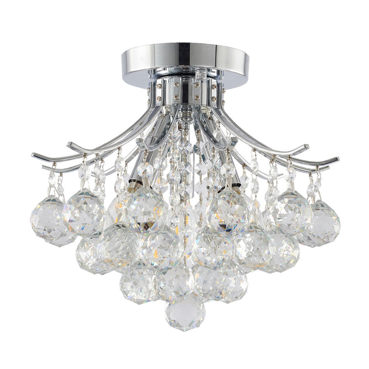Semi Flush Mount In Chrome Finish
