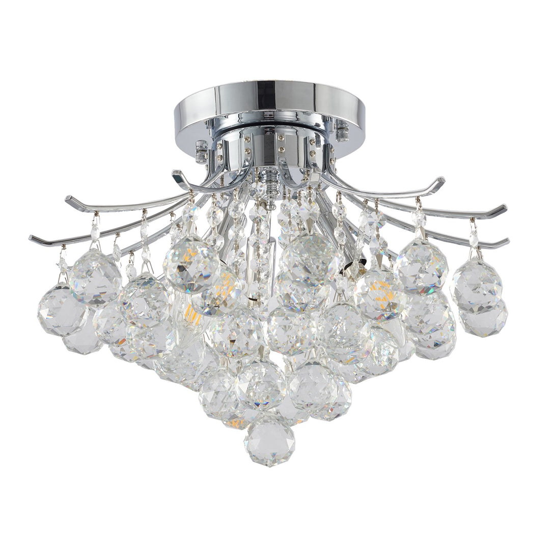Semi Flush Mount In Chrome Finish
