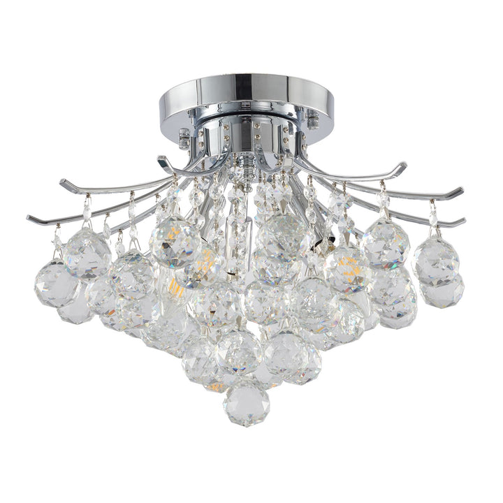 Semi Flush Mount In Chrome Finish