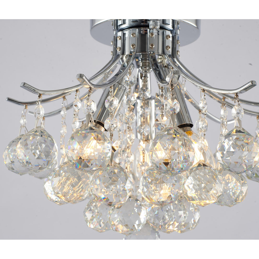 Semi Flush Mount In Chrome Finish