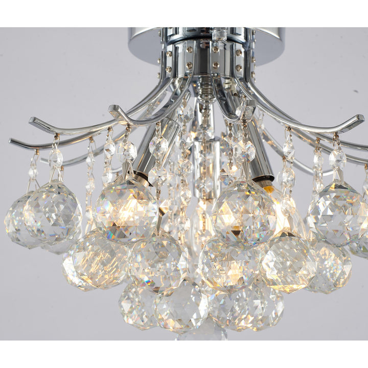 Semi Flush Mount In Chrome Finish