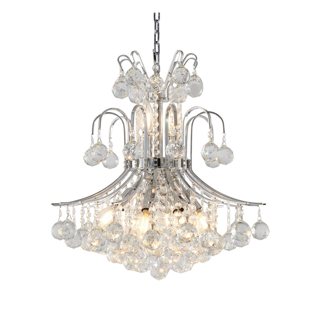 Chandelier In Chrome Finish by Bethel