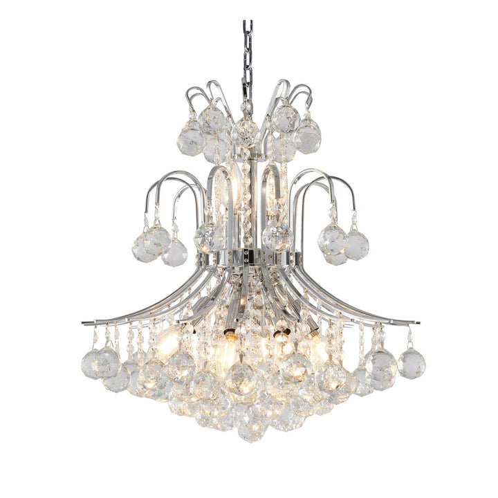 Chandelier In Chrome Finish by Bethel