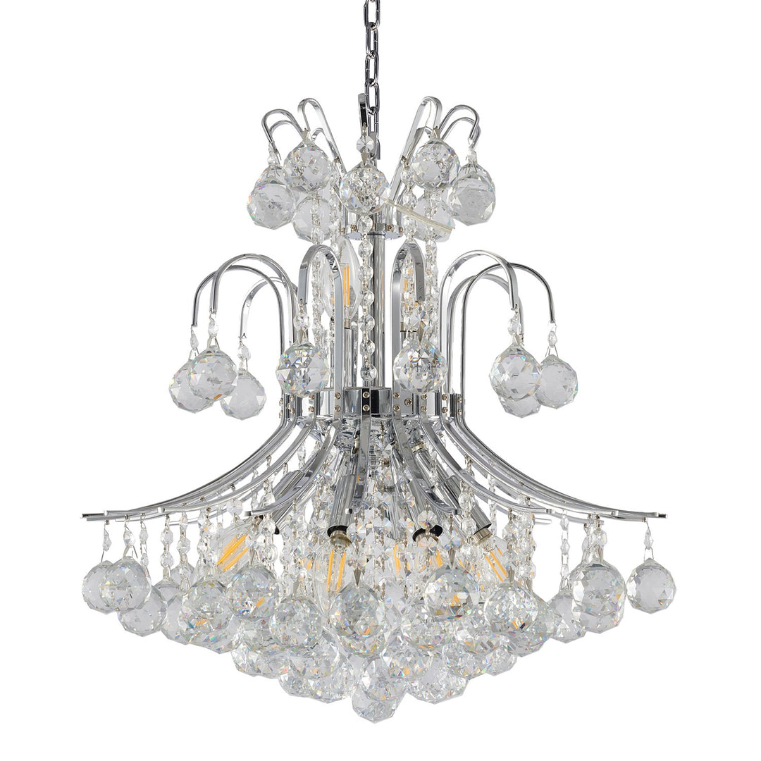 Chandelier In Chrome Finish