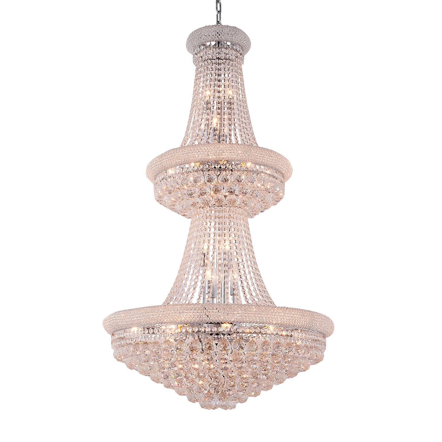 Chandelier In Chrome Finish by Bethel