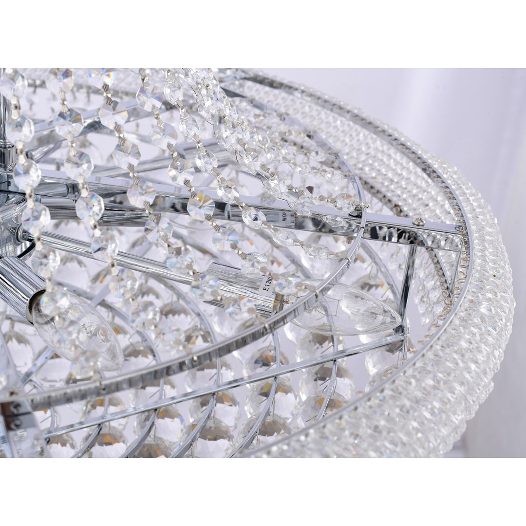 Chandelier In Chrome Finish