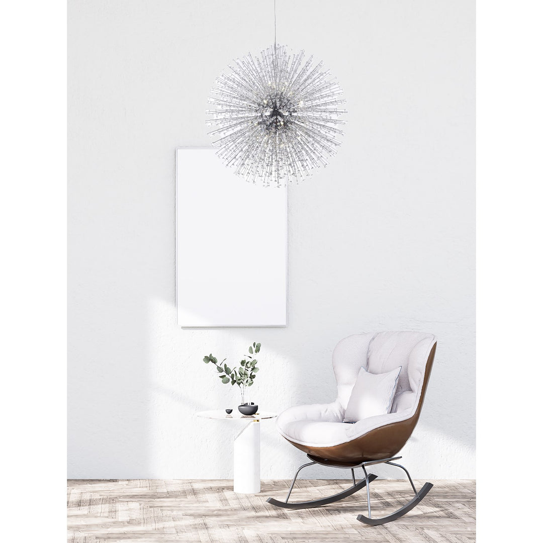 Chandelier In Chrome Finish by Bethel