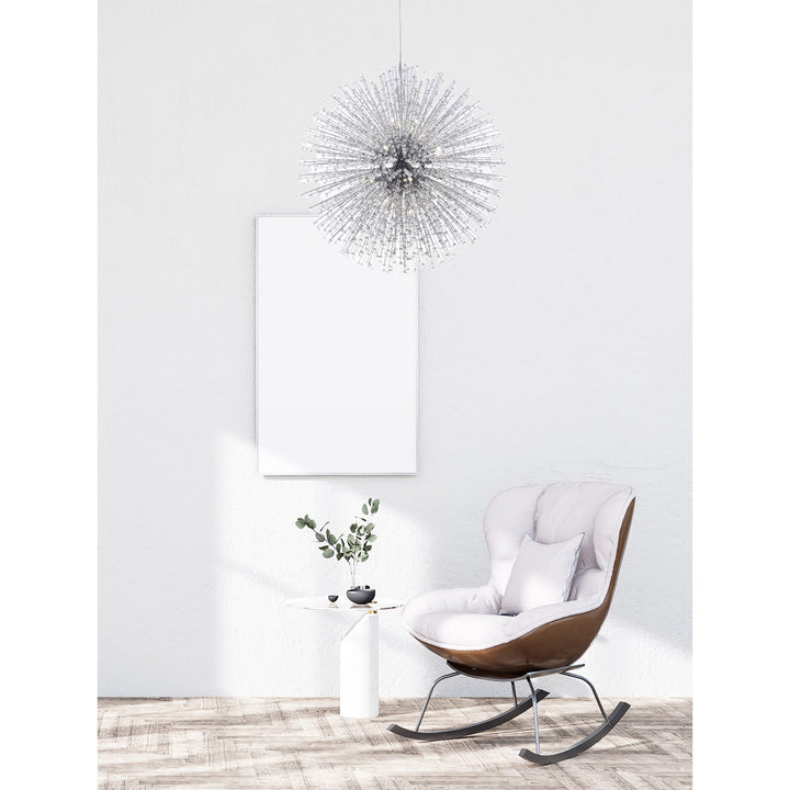 Chandelier In Chrome Finish by Bethel
