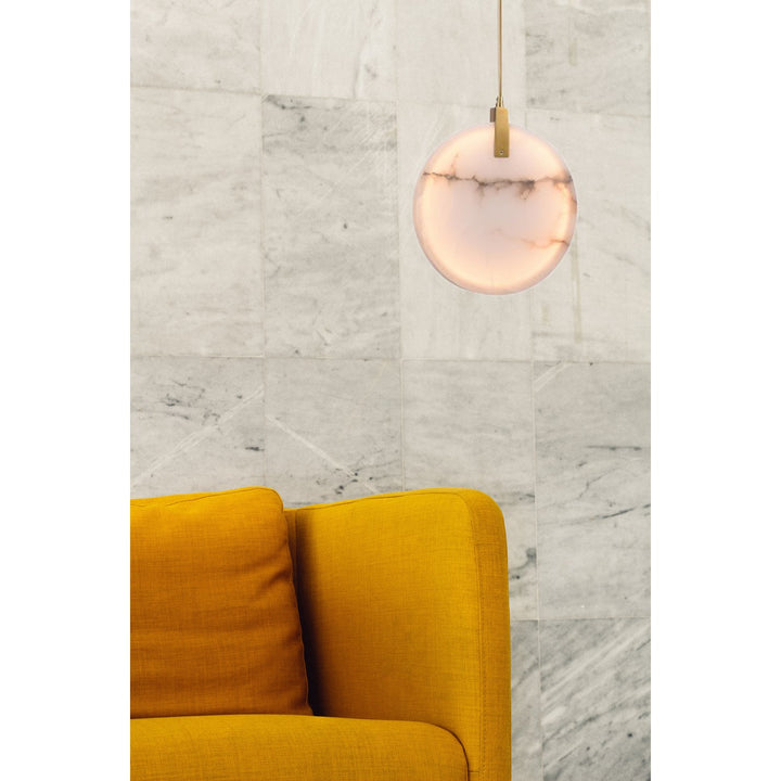 Led Single Pendant Lighting In Gold Finish by Bethel