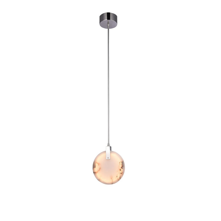 Led Single Pendant Lighting In Chrome Finish by Bethel