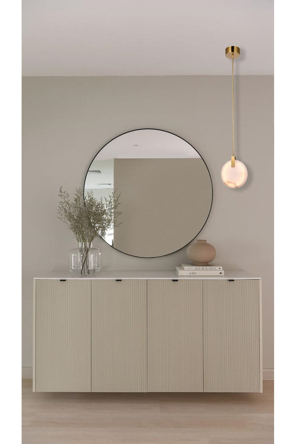 Led Single Pendant Lighting In Gold Finish by Bethel