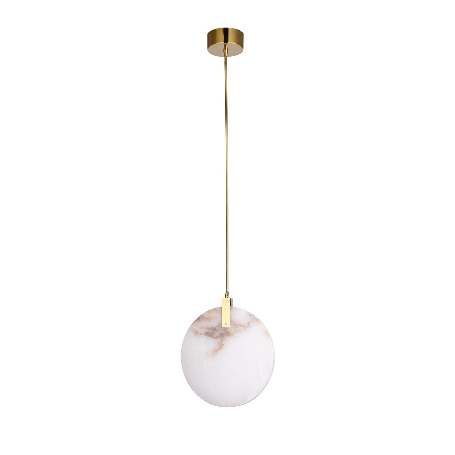 Led Single Pendant Lighting In Gold Finish