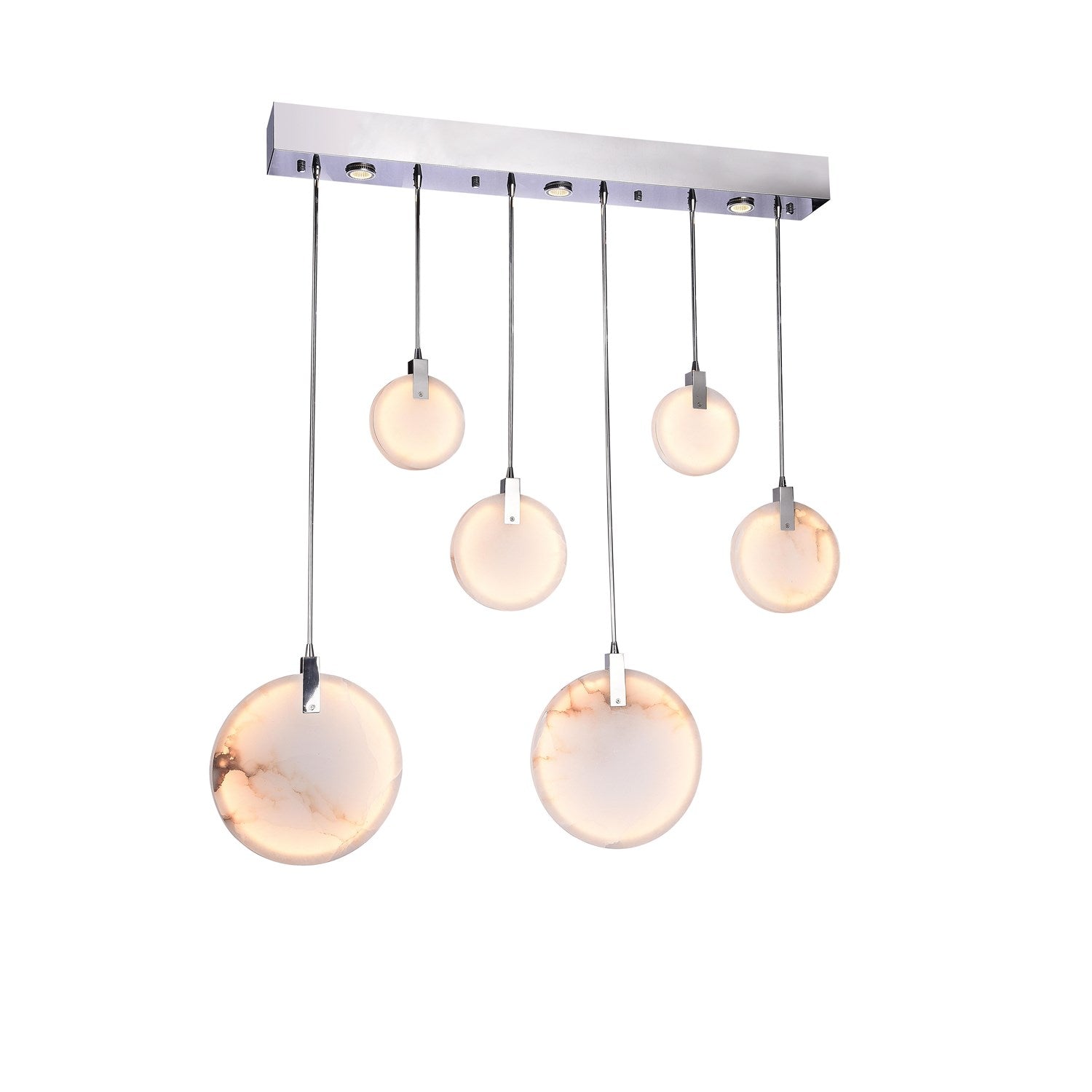 Led Chandelier In Chrome Finish by Bethel