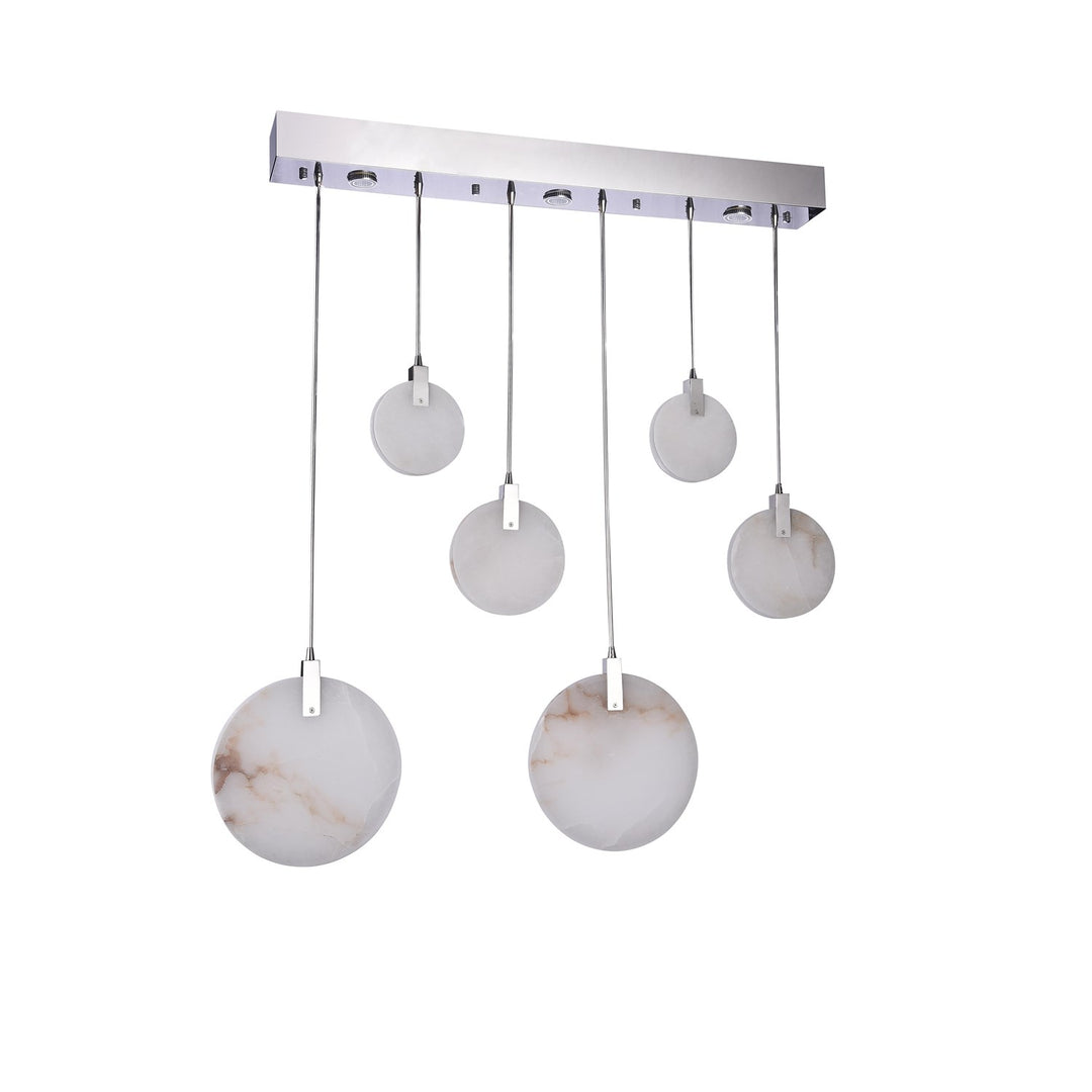 Led Chandelier In Chrome Finish