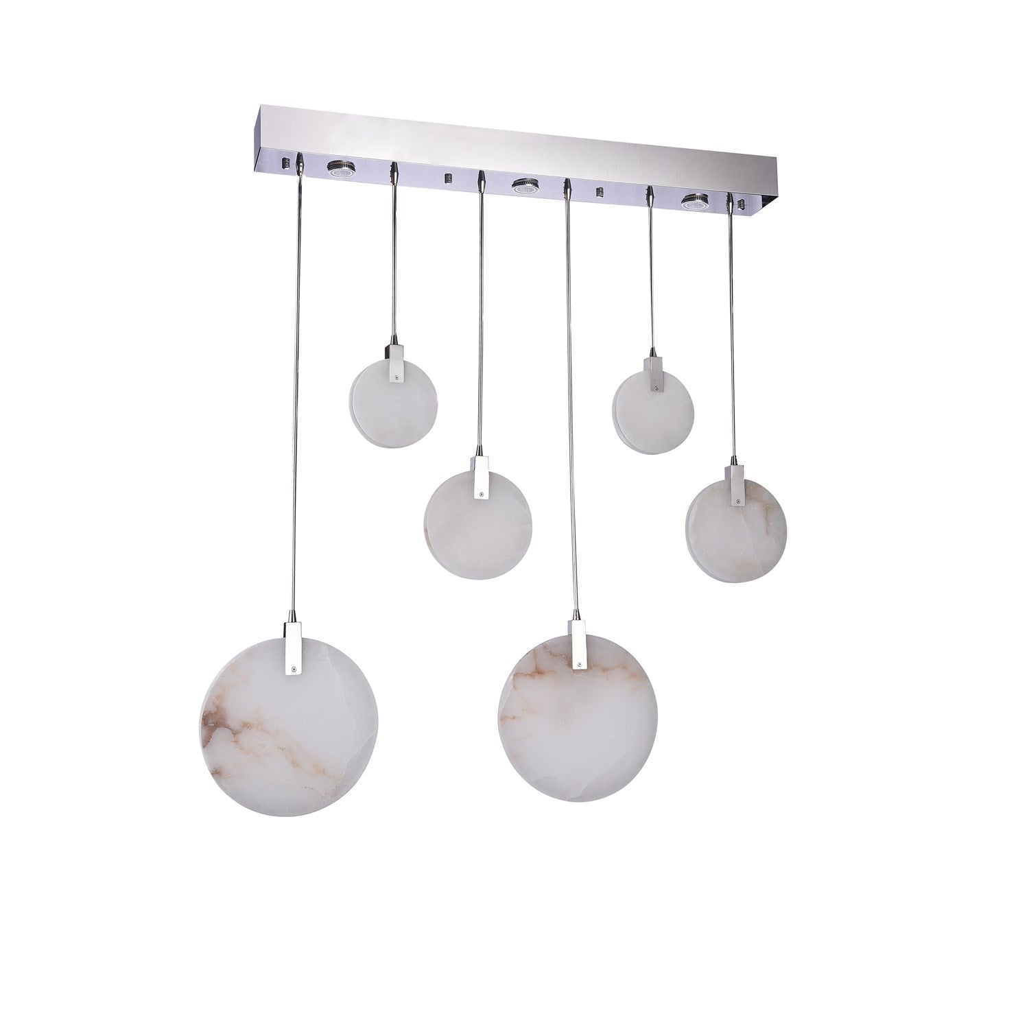 Led Chandelier In Chrome Finish