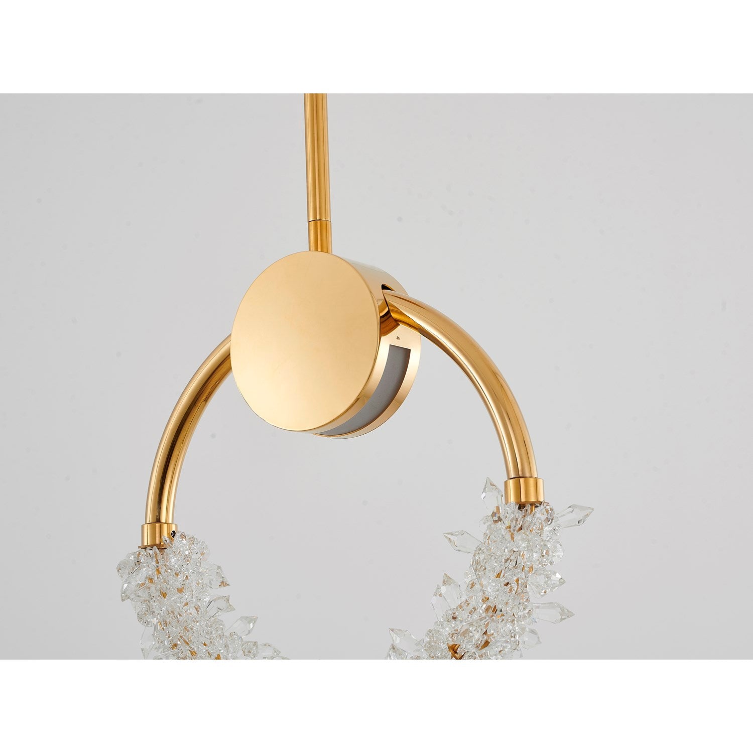 Led Single Pendant Lighting In Gold Finish