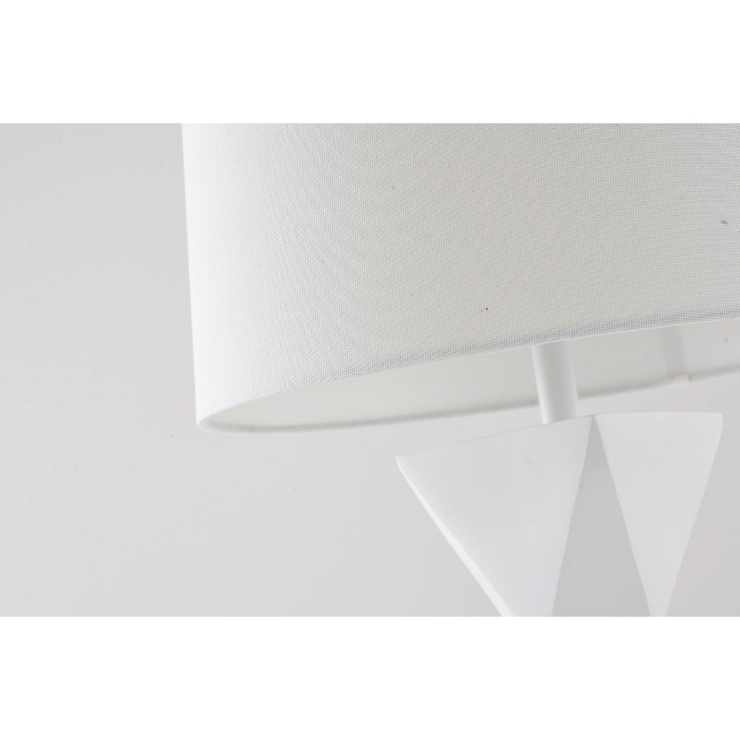 Table Lamp In White Finish