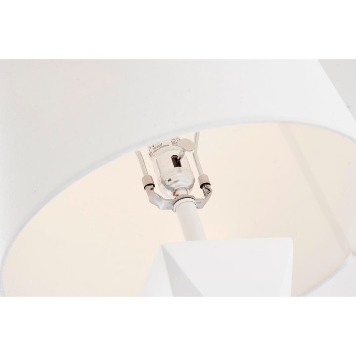 Table Lamp In White Finish
