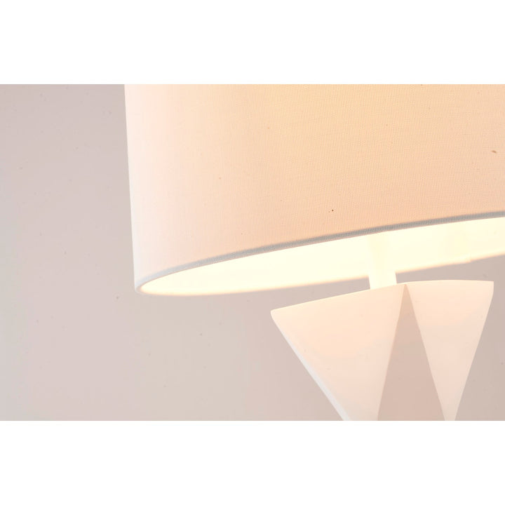Table Lamp In White Finish