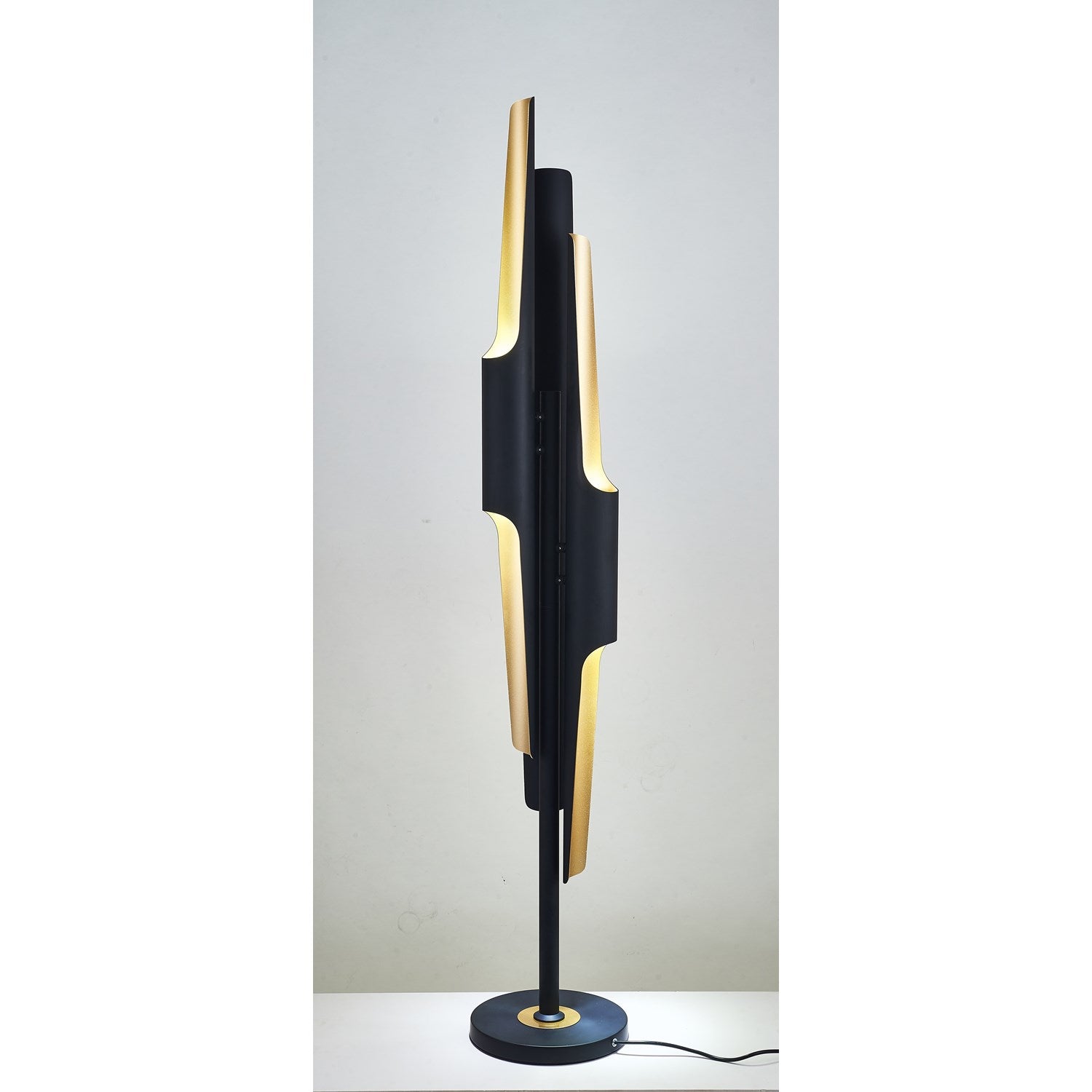 Floor Lamp In Matte Black Finish by Bethel