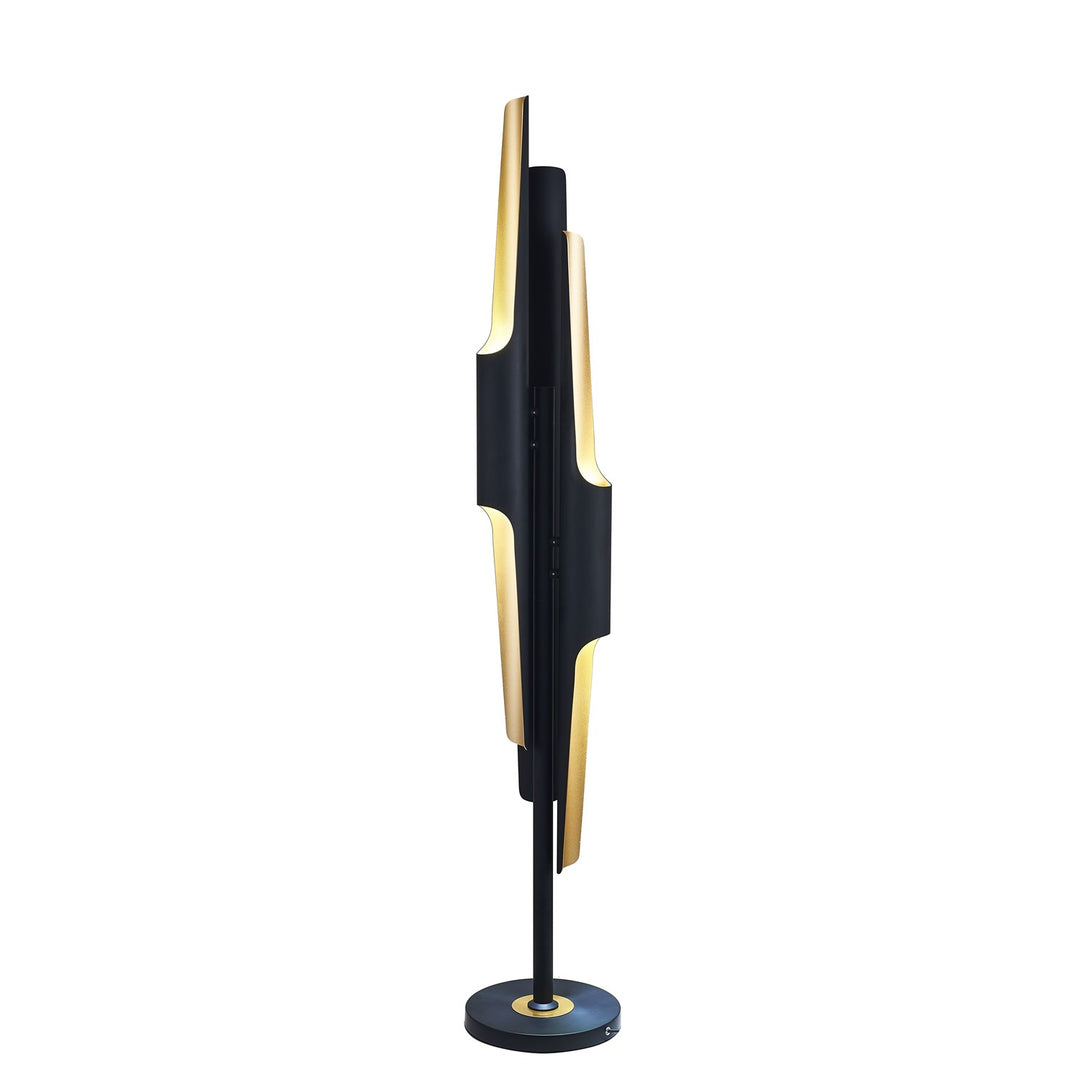 Floor Lamp In Matte Black Finish