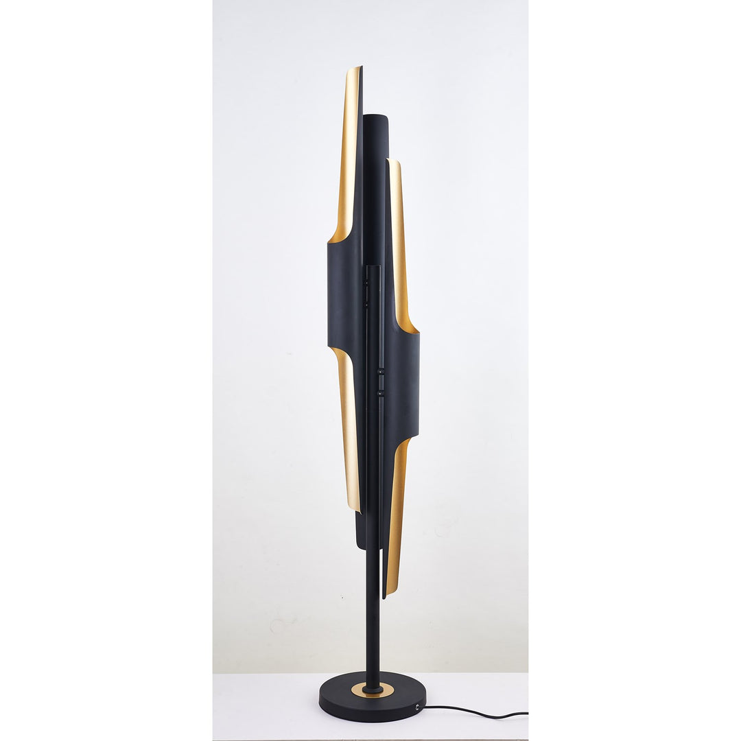 Floor Lamp In Matte Black Finish