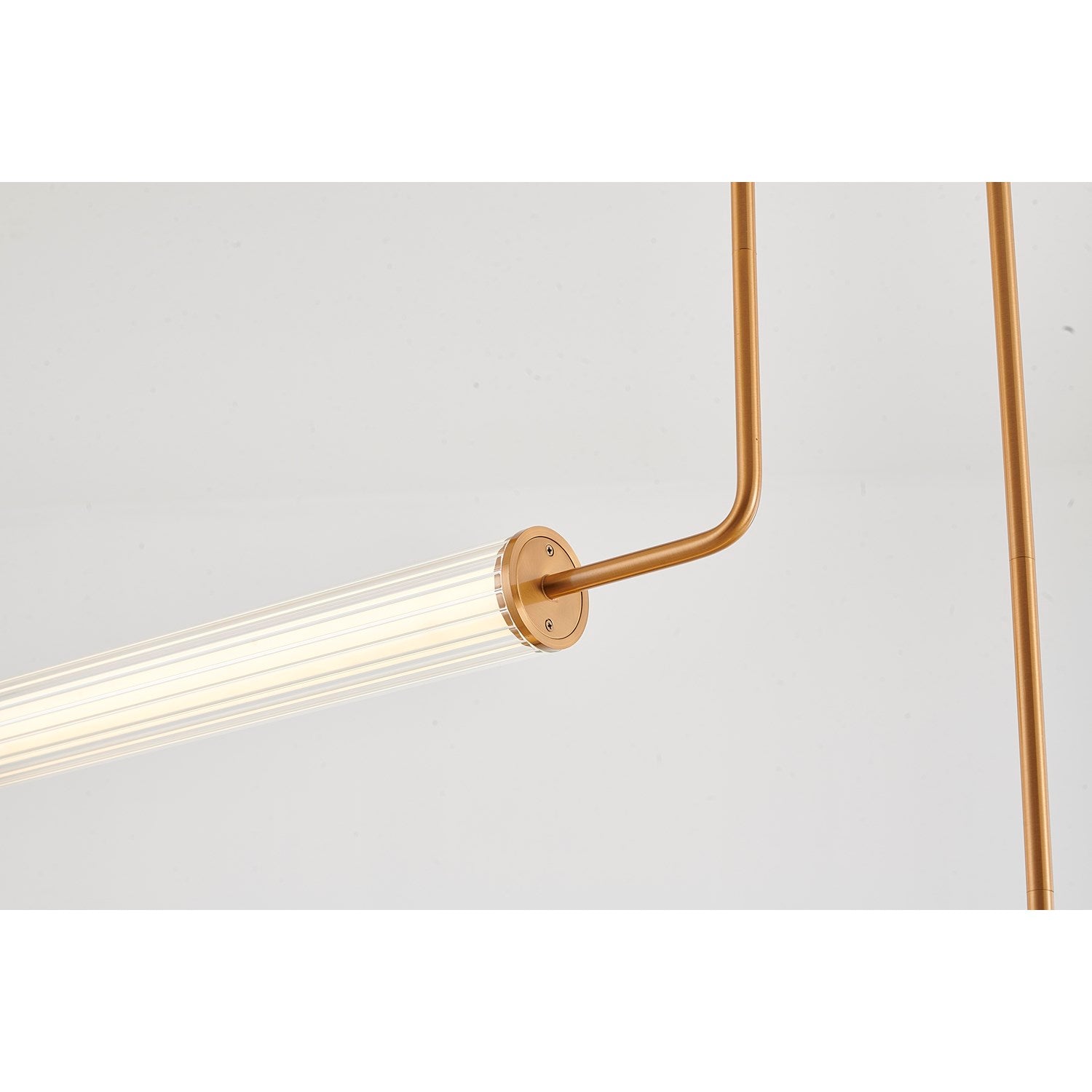 Led Chandelier In Brass Finish