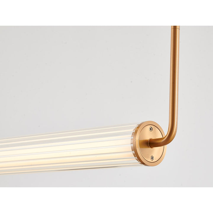 Led Chandelier In Brass Finish