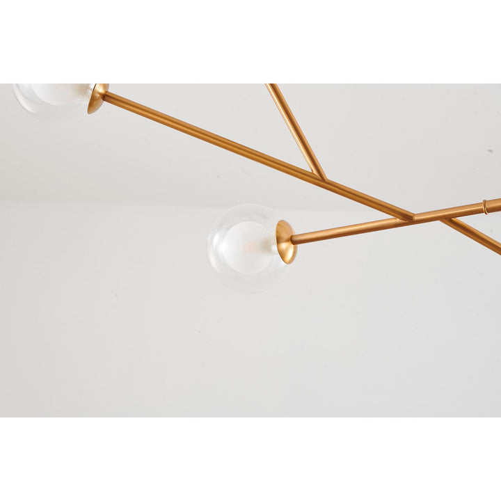 Chandelier In Brass Finish
