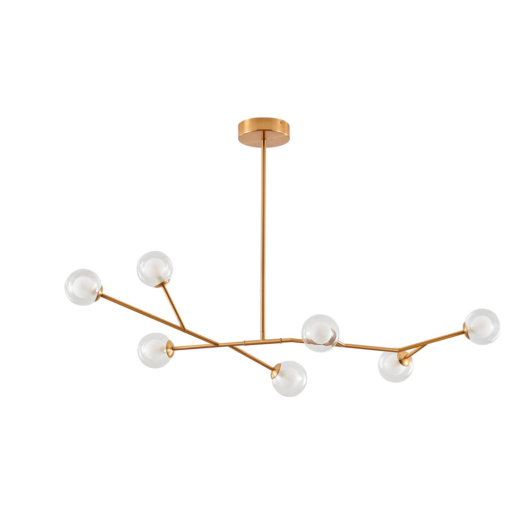 Chandelier In Brass Finish