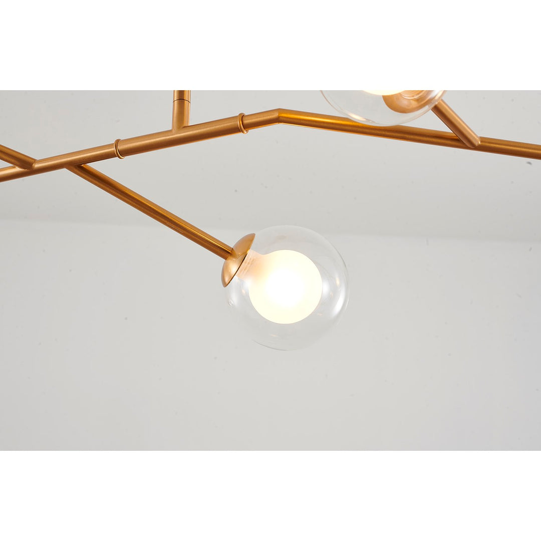 Chandelier In Brass Finish