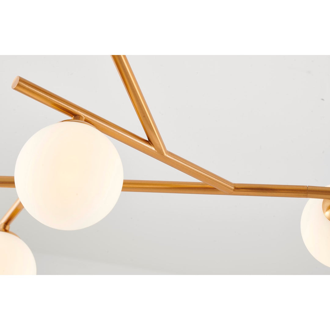 Chandelier In Brass Finish