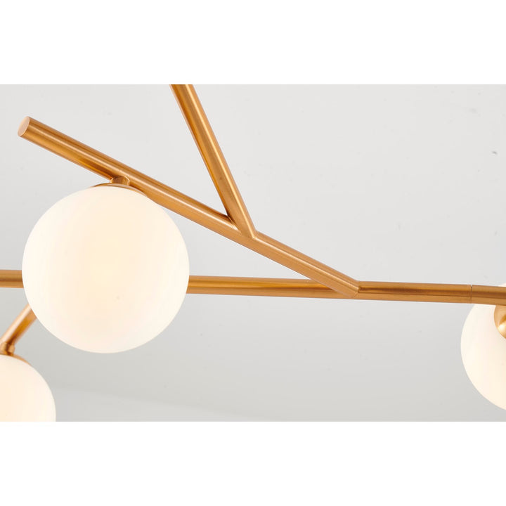Chandelier In Brass Finish