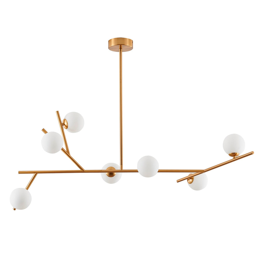 Chandelier In Brass Finish