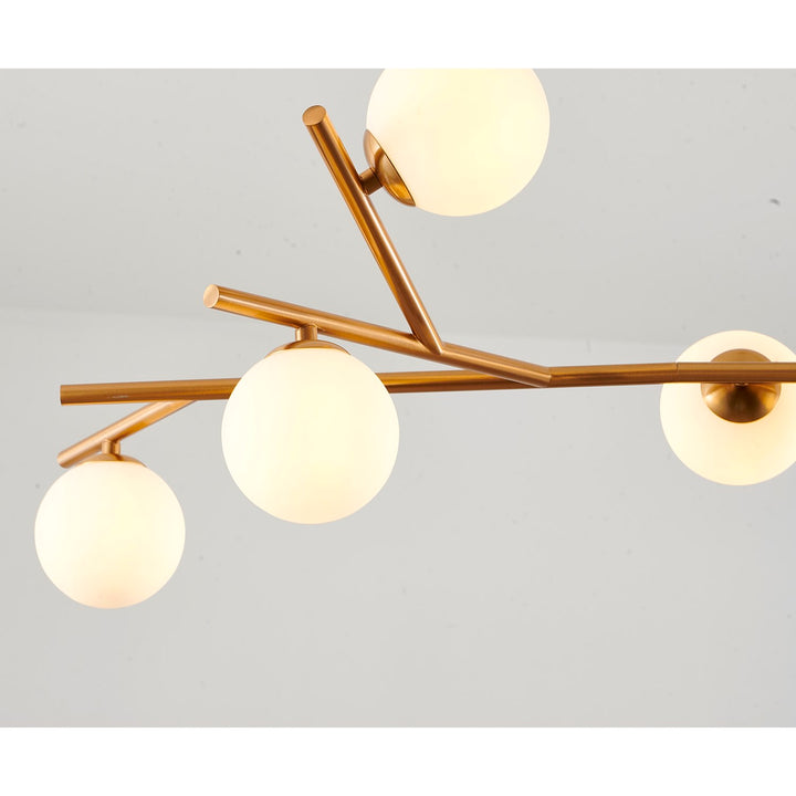 Chandelier In Brass Finish