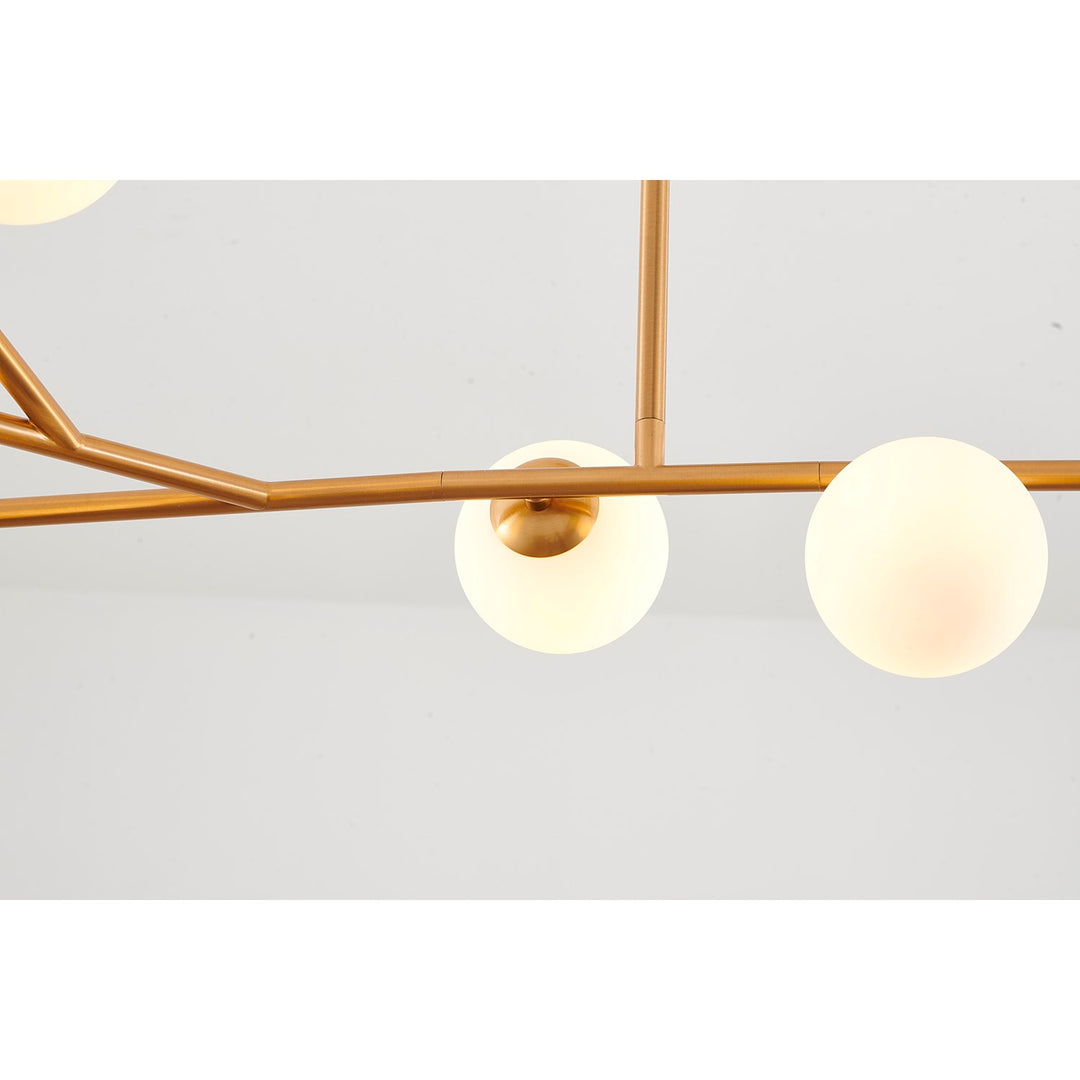 Chandelier In Brass Finish