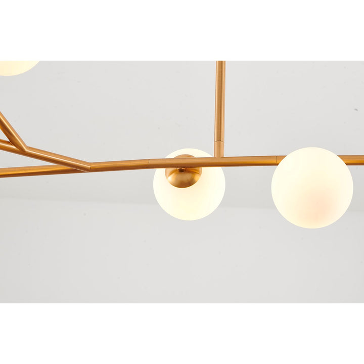 Chandelier In Brass Finish