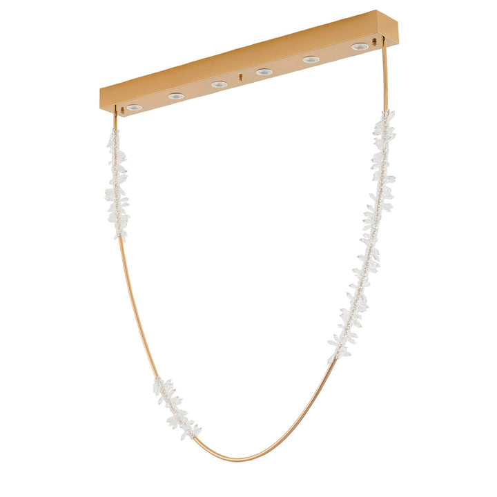 Led Chandelier In Gold Finish
