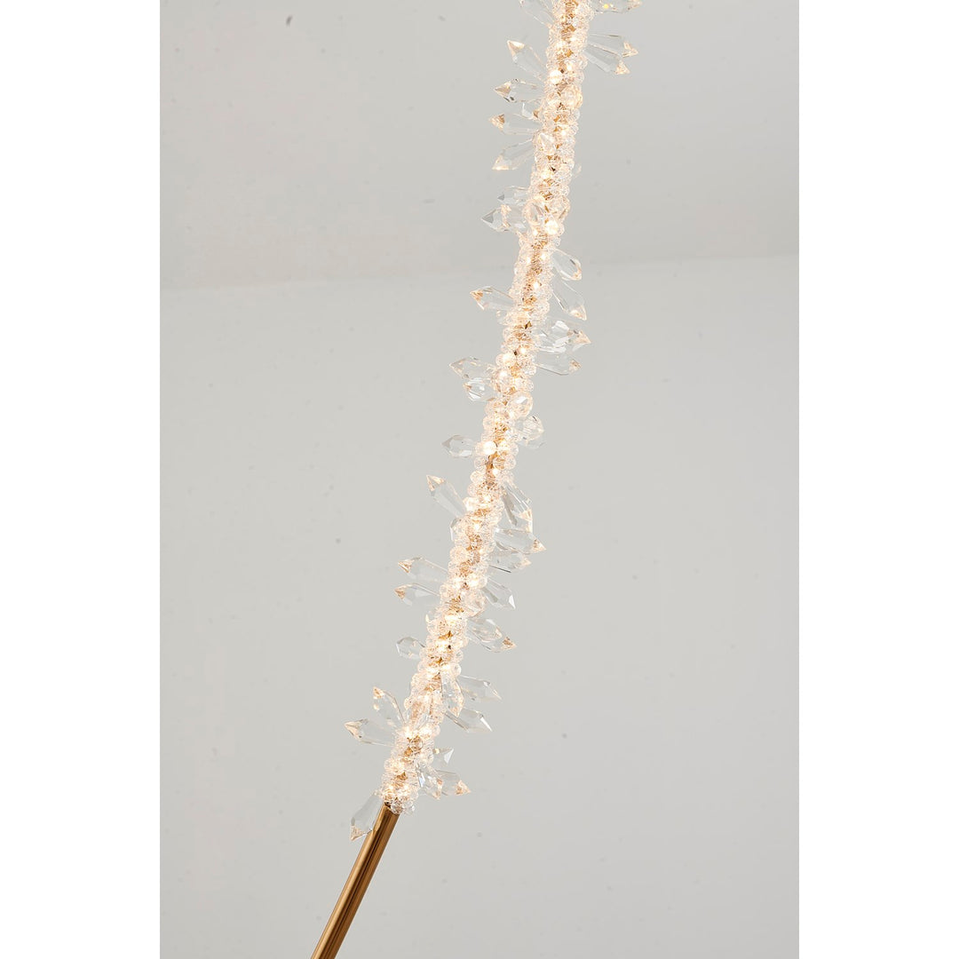 Led Chandelier In Gold Finish