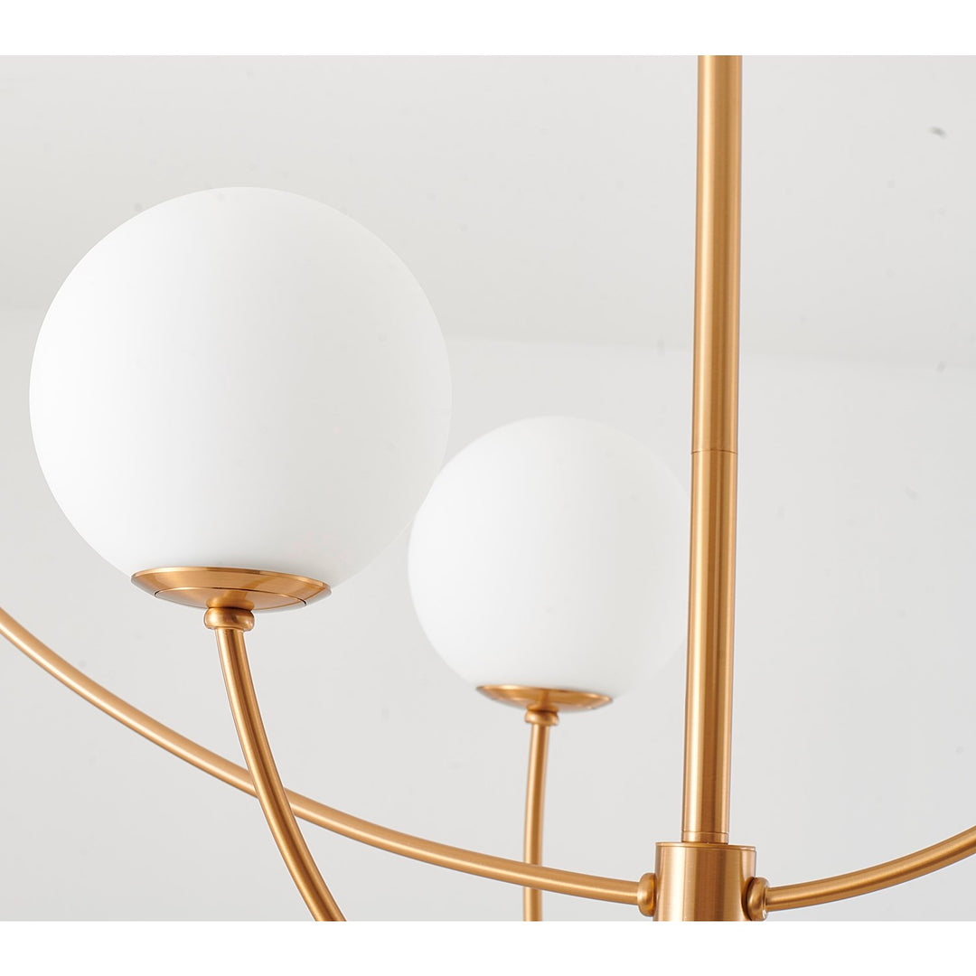 Chandelier In Brass Finish