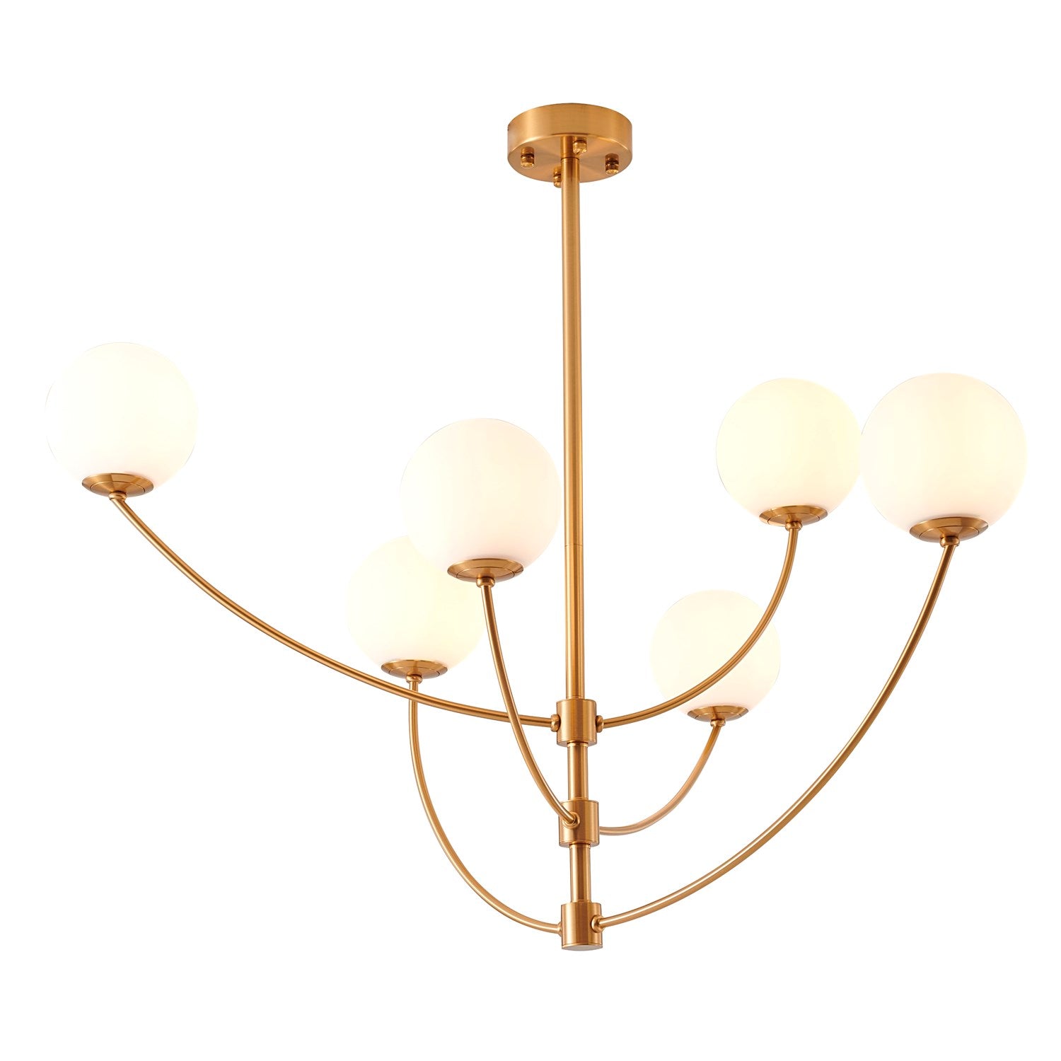 Chandelier In Brass Finish by Bethel