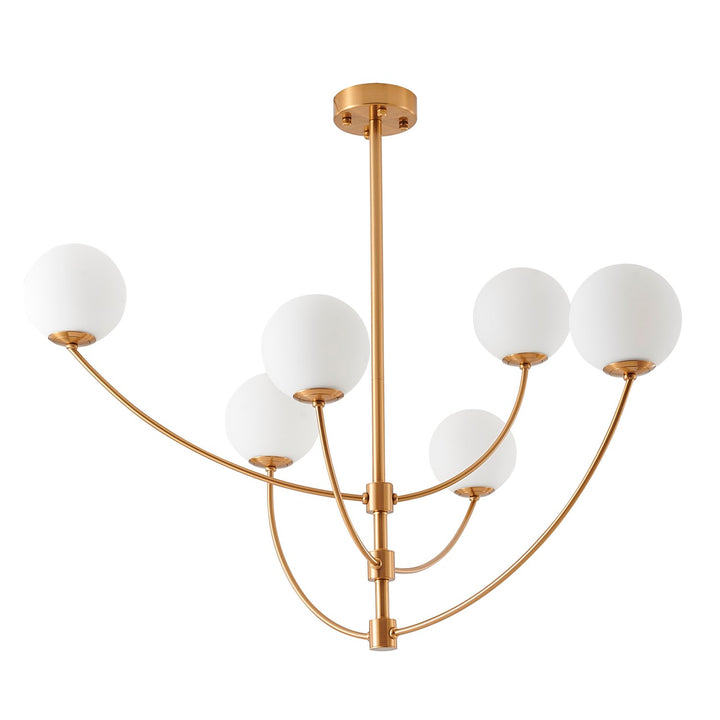 Chandelier In Brass Finish