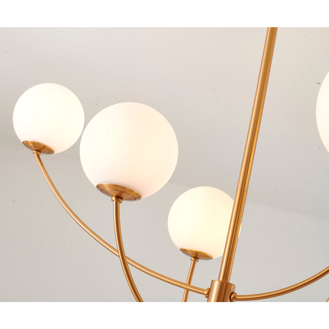 Chandelier In Brass Finish