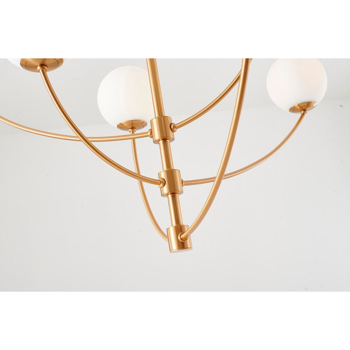 Chandelier In Brass Finish