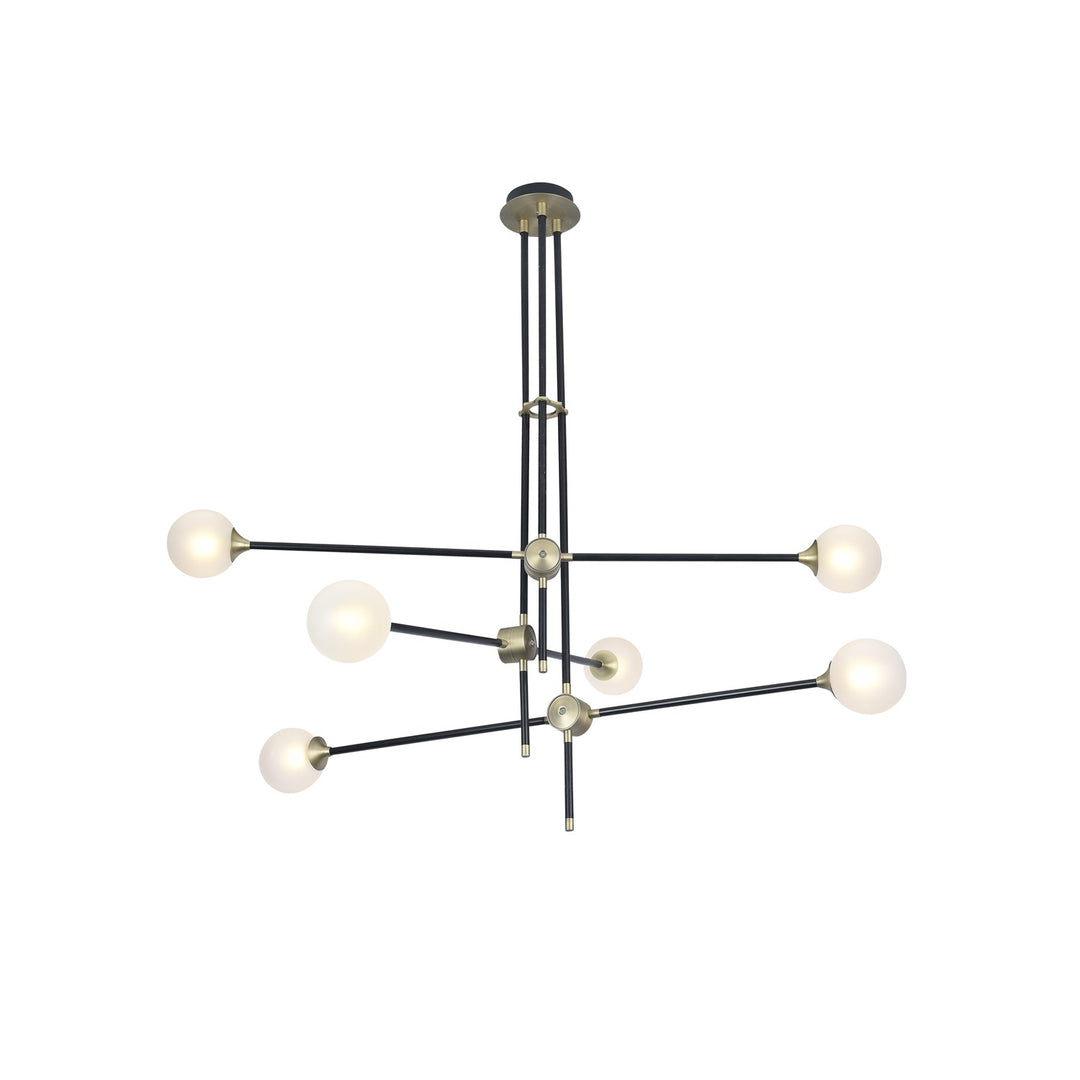 Chandelier In Black Finish by Bethel