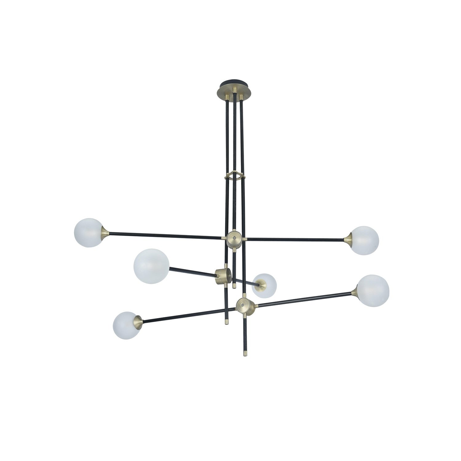 Chandelier In Black Finish
