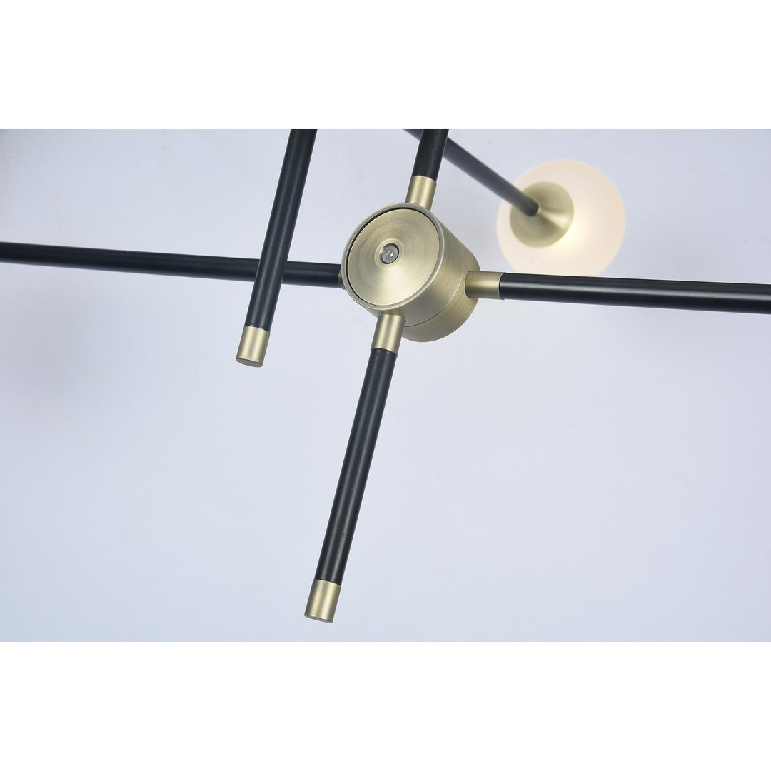 Chandelier In Black Finish