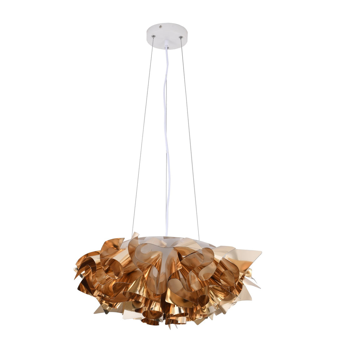 Chandelier In Iron & Acrylic Finish