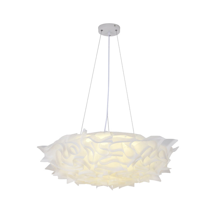 Chandelier In Iron & Acrylic Finish by Bethel